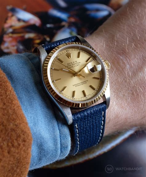 rolex 36mm leather strap